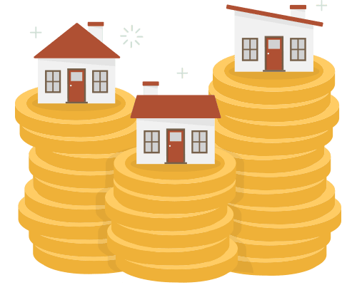 Miniature House on Top of Gold Coins Depicting FHA Loan Limits